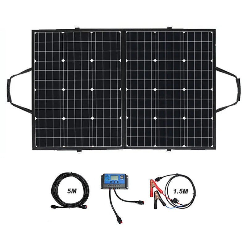 [B2B Sample Order] Portable Foldable Solar Energy System (120W-400W) 18V Output | Custom Logo & Free Mockup