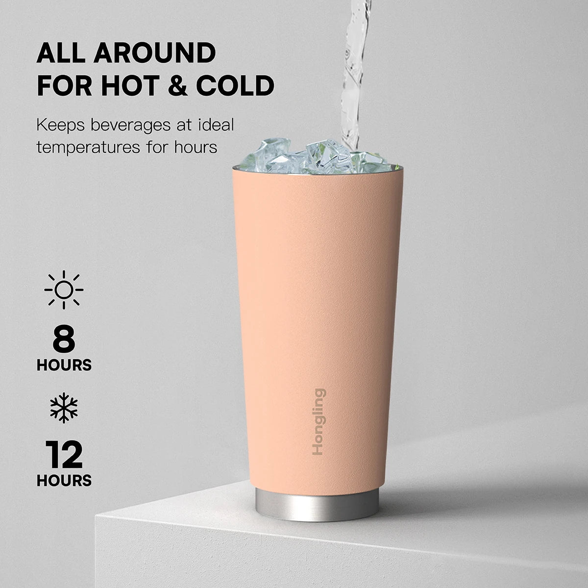 [B2B Sample Order] 500ml Double-Wall Stainless Steel Vacuum Insulated Travel Coffee Mug with Leak-Proof Lid | Free Digital Mockup & Custom Logo