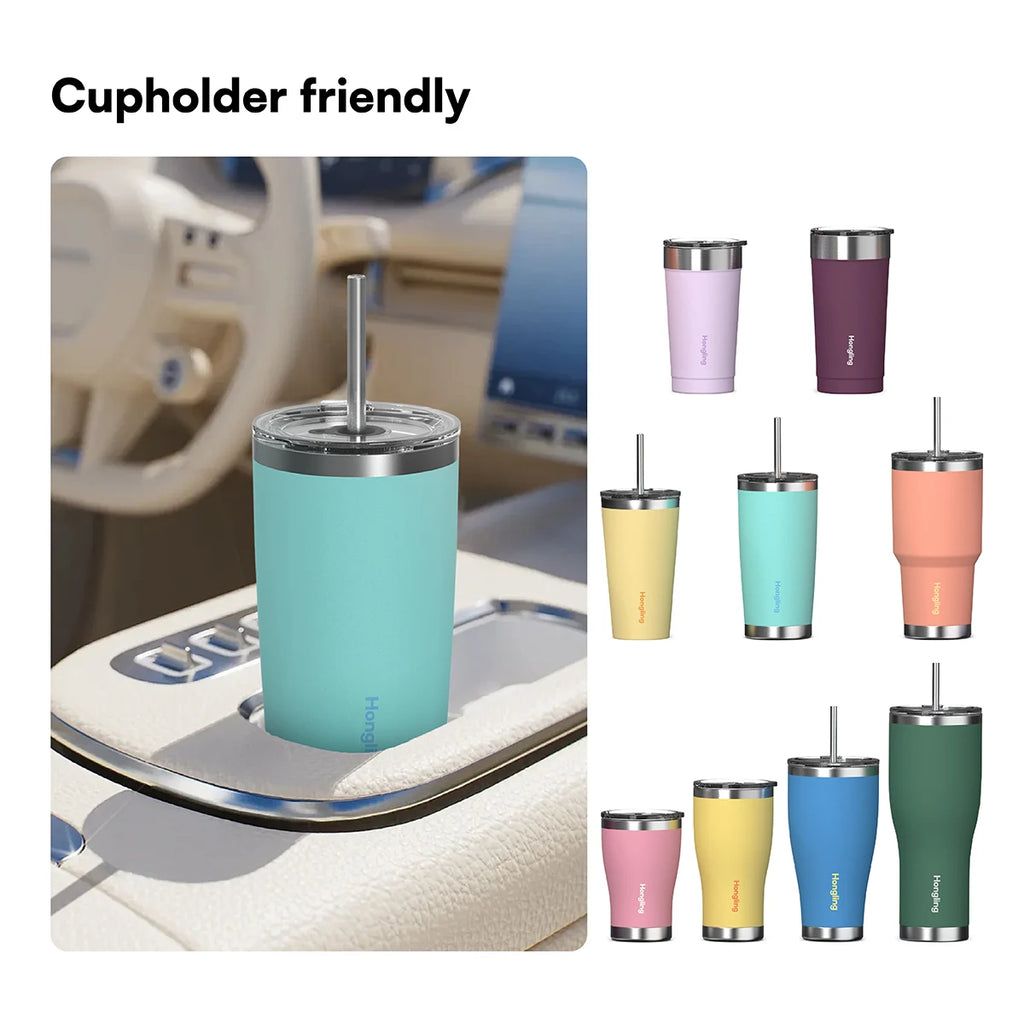 [B2B Sample Order] Reusable Double-Wall Stainless Steel Vacuum Insulated Tumbler (10oz - 40oz) | Free Digital Mockup & Custom Logo