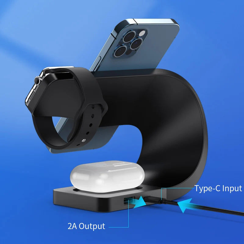 [B2B Sample Order] Fast Magnetic Wireless Charging Station Desk Stand (36W Max) | Custom Logo & Free Mockup