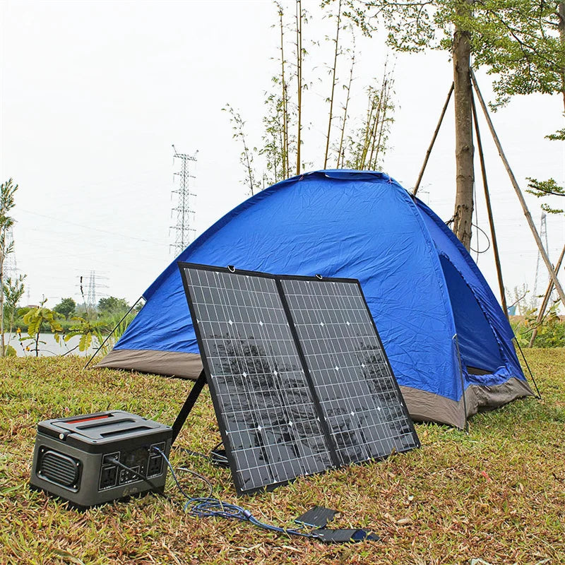 [B2B Sample Order] Portable Foldable Solar Energy System (120W-400W) 18V Output | Custom Logo & Free Mockup