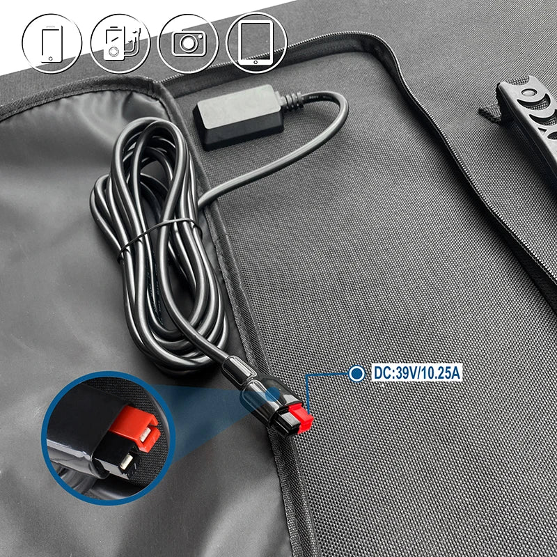 [B2B Sample Order] Foldable Black Solar Panel (200W/400W) 23.4% Efficiency | Custom Logo & Free Mockup