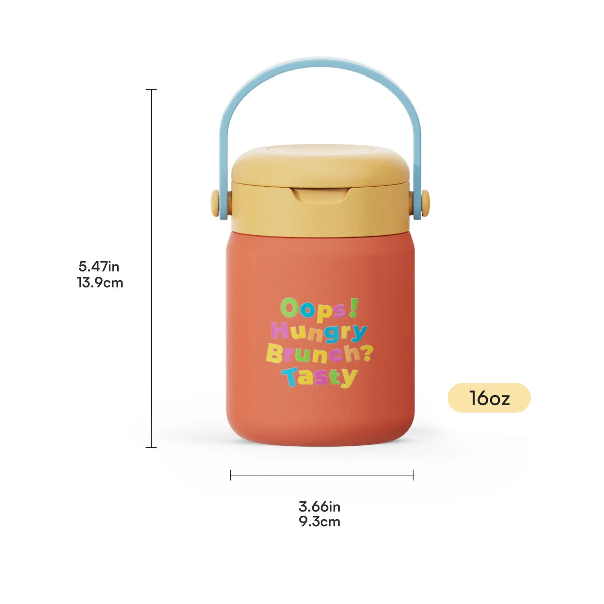 KOLINK Portable Insulated Stainless Steel Food Jar with Handle & Folding Spoon - B2B Sample Order