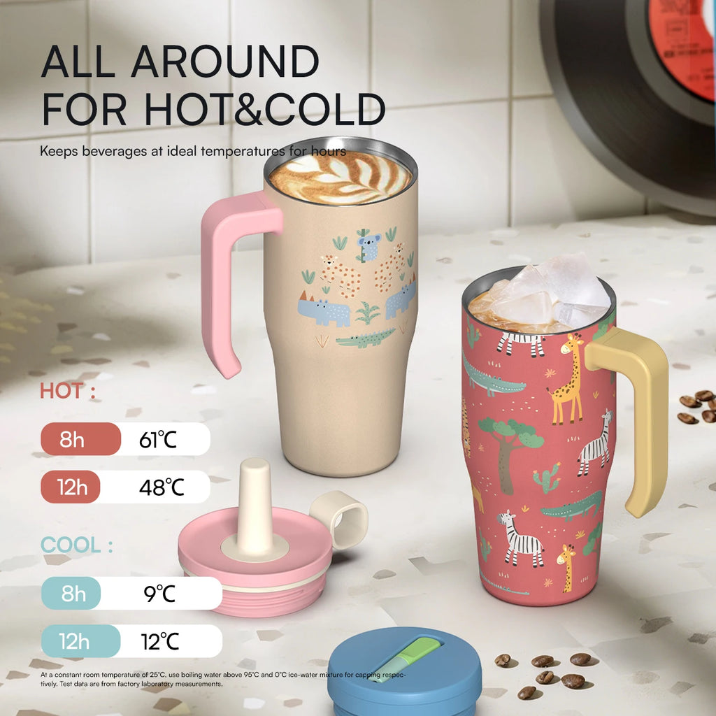 [B2B Sample Order] Double-Wall Stainless Steel Vacuum Insulated Travel Tumbler (18oz/25oz) | Free Digital Mockup & Custom Logo