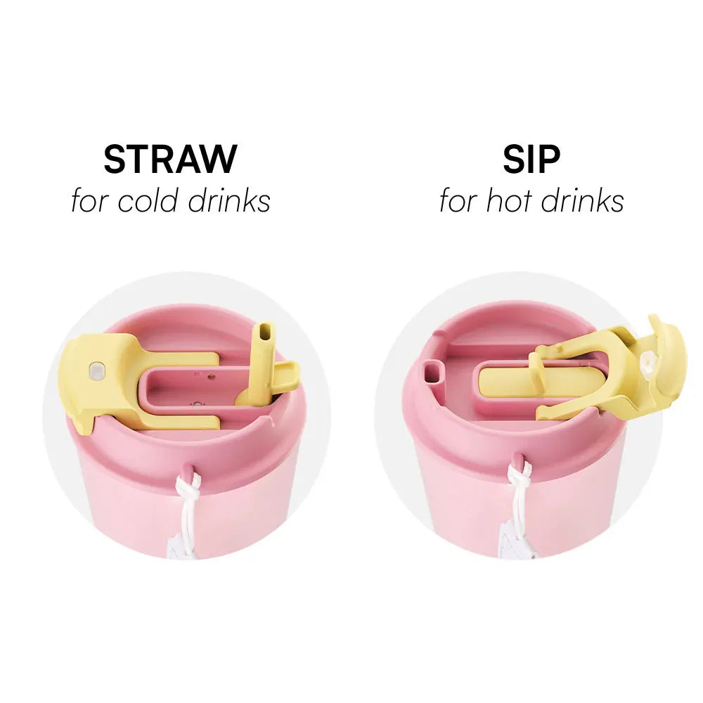[B2B Sample Order] Leak-Proof Stainless Steel Double-Wall Vacuum Insulated Tumbler with Straw Port (16oz) | Free Digital Mockup & Custom Logo
