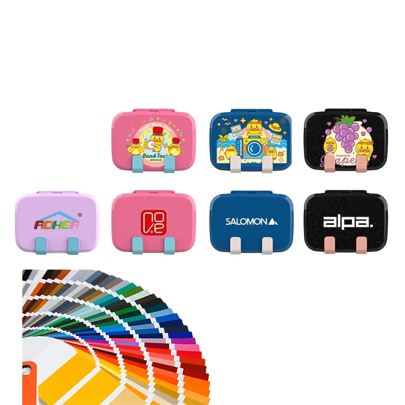 [B2B Sample Order] 2-Compartment Removable 304 Stainless Steel Kids Bento Lunch Box with Thermal PP Shell (750ml) | Standard & Custom OEM Sample