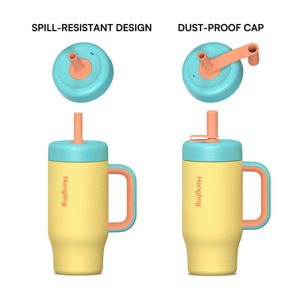 [B2B Sample Order] Leak-Proof Stainless Steel Vacuum Insulated Tumbler with Ergonomic Handle (12oz / 18oz / 22oz) | Free Digital Mockup & Custom Logo