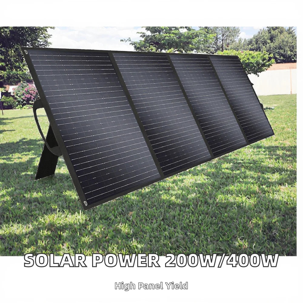 [B2B Sample Order] Foldable Black Solar Panel (200W/400W) 23.4% Efficiency | Custom Logo & Free Mockup