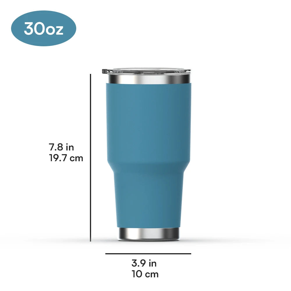 [B2B Sample Order] Sweat-Proof Double-Wall Stainless Steel Vacuum Insulated Tumbler (10oz - 40oz) | Free Digital Mockup & Custom Logo