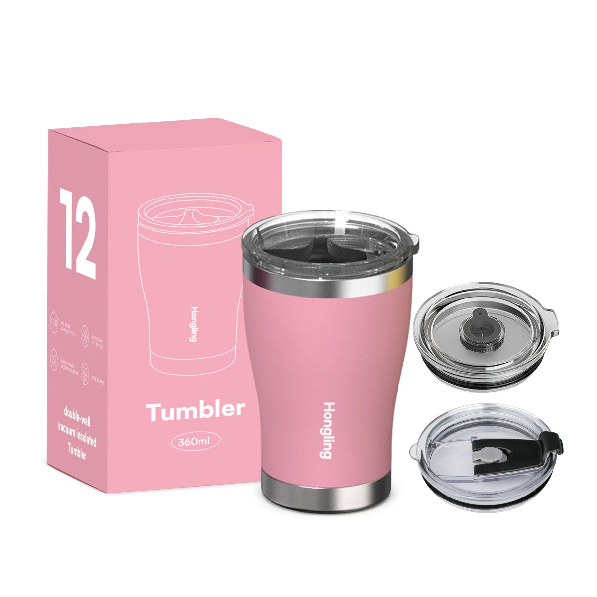 [B2B Sample Order] Lightweight Stainless Steel Double-Wall Vacuum Insulated Tumbler (10oz - 40oz) | Free Digital Mockup & Custom Logo