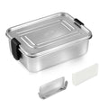 Single-Tier 304 Stainless Steel Bento Lunch Box with Removable Divider (1200ml)