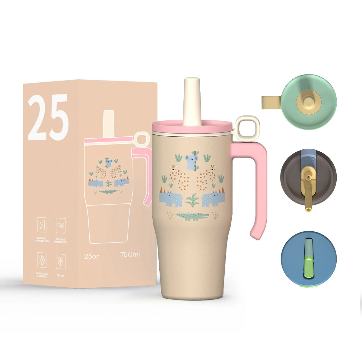 [B2B Sample Order] Double-Wall Stainless Steel Vacuum Insulated Travel Tumbler (18oz/25oz) | Free Digital Mockup & Custom Logo