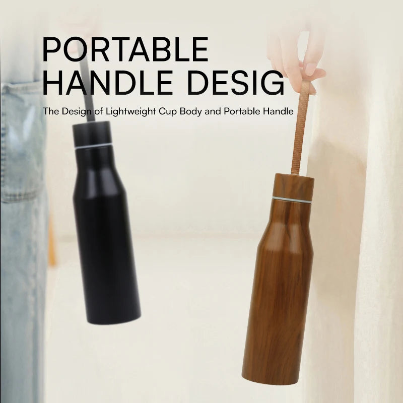 KOLINK 500ml Double-Wall Insulated Stainless Steel Water Bottle with Carrying Rope - B2B Sample Order