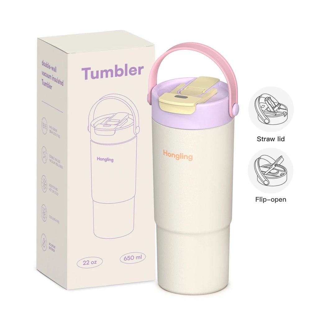 [B2B Sample Order] KOLINK 22oz Stainless Steel Double Wall Vacuum Insulated Tumbler | Custom Logo & Free Mockup
