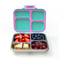 [B2B Sample Order] 4-Compartment 304 Stainless Steel Kids Bento Lunch Box with Leakproof Seal (1000ml) | Standard & Custom OEM Sample