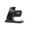[B2B Sample Order] Foldable 4-in-1 Wireless Charging Station with Digital Clock & Alarm (15W Max) | Custom Logo & Free Mockup