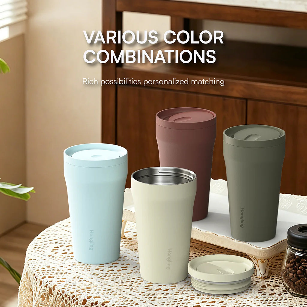 [B2B Sample Order] KOLINK Double Wall Vacuum Insulated Travel Coffee Mug with Lid (12oz/16oz) | Custom Logo & Free Mockup