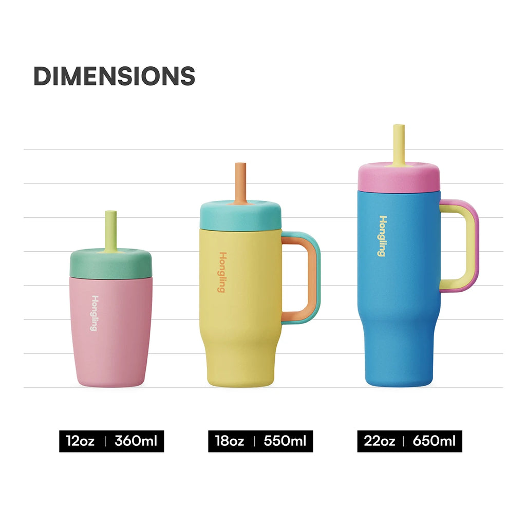 [B2B Sample Order] Leak-Proof Stainless Steel Vacuum Insulated Tumbler with Ergonomic Handle (12oz / 18oz / 22oz) | Free Digital Mockup & Custom Logo