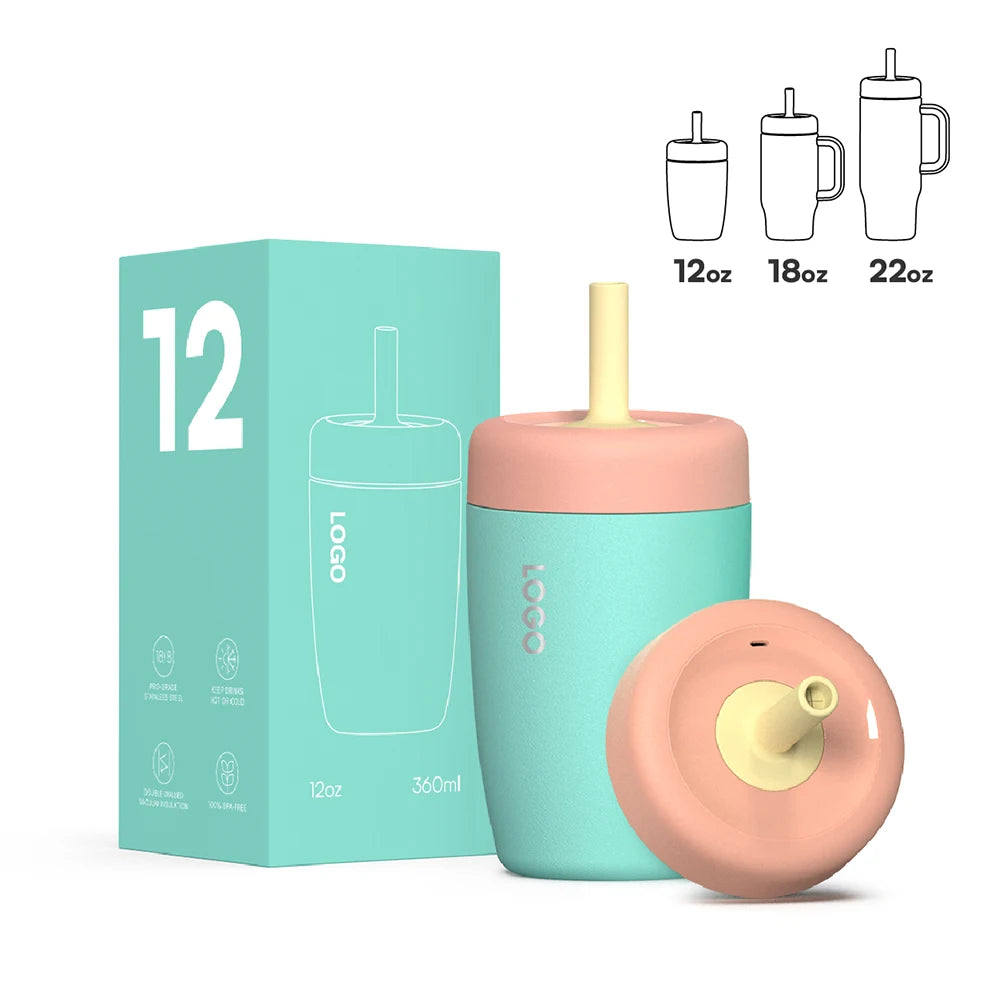 [B2B Sample Order] Leak-Proof Stainless Steel Vacuum Insulated Tumbler with Ergonomic Handle (12oz / 18oz / 22oz) | Free Digital Mockup & Custom Logo