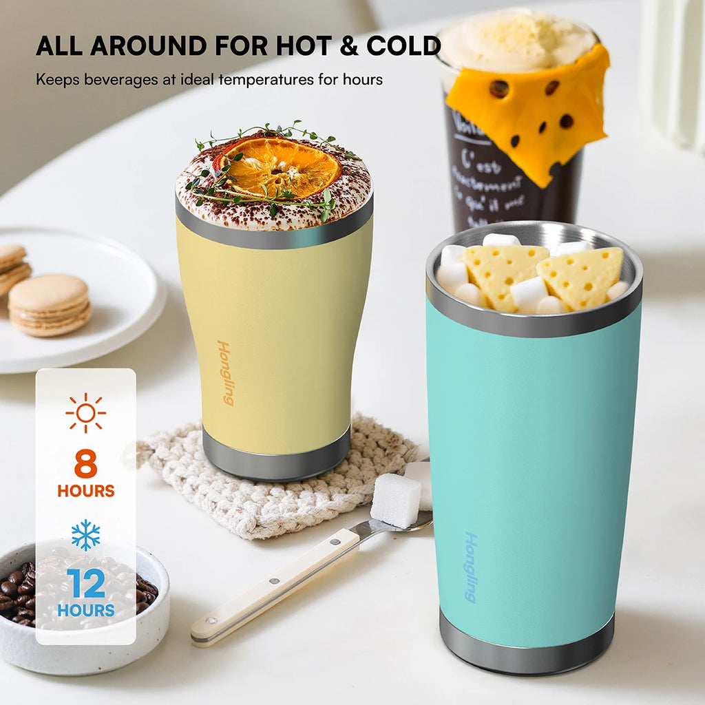 [B2B Sample Order] Lightweight Stainless Steel Double-Wall Vacuum Insulated Tumbler (10oz - 40oz) | Free Digital Mockup & Custom Logo