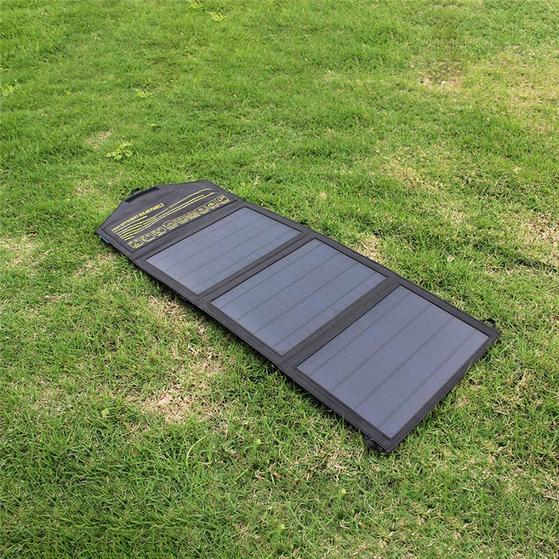 [B2B Sample Order] Portable Foldable Solar Panel Charger (10W-400W) Dual USB | Custom Logo & Free Mockup