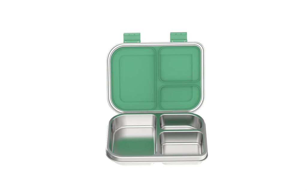 [B2B Sample Order] 3-Compartment 304 Stainless Steel Bento Lunch Box (1000ml) | Custom Logo & Free Mockup