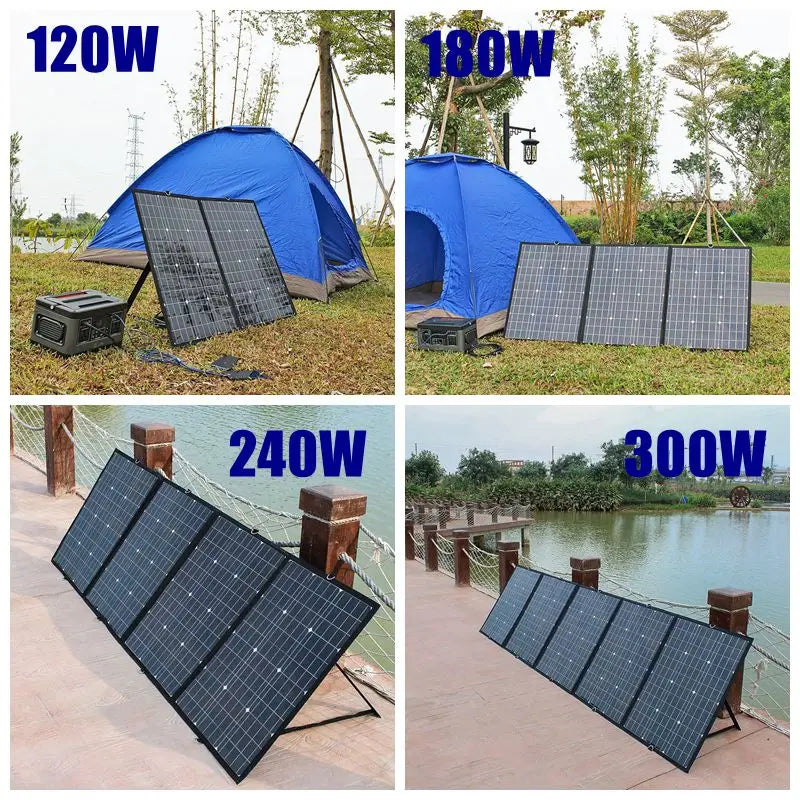 [B2B Sample Order] Foldable Monocrystalline Solar Panel Kit (120W-400W) 18V Output | Custom Logo & Free Mockup