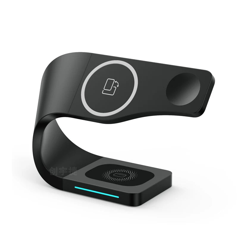 [B2B Sample Order] Fast Magnetic Wireless Charging Station Desk Stand (36W Max) | Custom Logo & Free Mockup