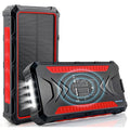 [B2B Sample Order] 36000mAh Waterproof Wireless Solar Power Bank with Quad LED Flashlight | Custom Logo & Free Mockup