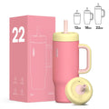 [B2B Sample Order] Leak-Proof Stainless Steel Vacuum Insulated Tumbler with Ergonomic Handle (12oz / 18oz / 22oz) | Free Digital Mockup & Custom Logo