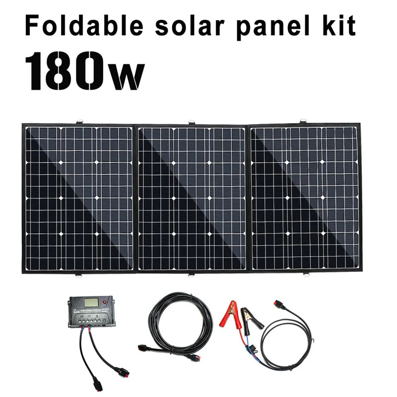 [B2B Sample Order] Foldable Monocrystalline Solar Panel Kit (120W-400W) 18V Output | Custom Logo & Free Mockup