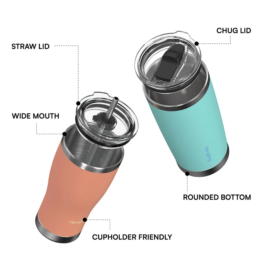 [B2B Sample Order] Reusable Double-Wall Stainless Steel Vacuum Insulated Tumbler (10oz - 40oz) | Free Digital Mockup & Custom Logo