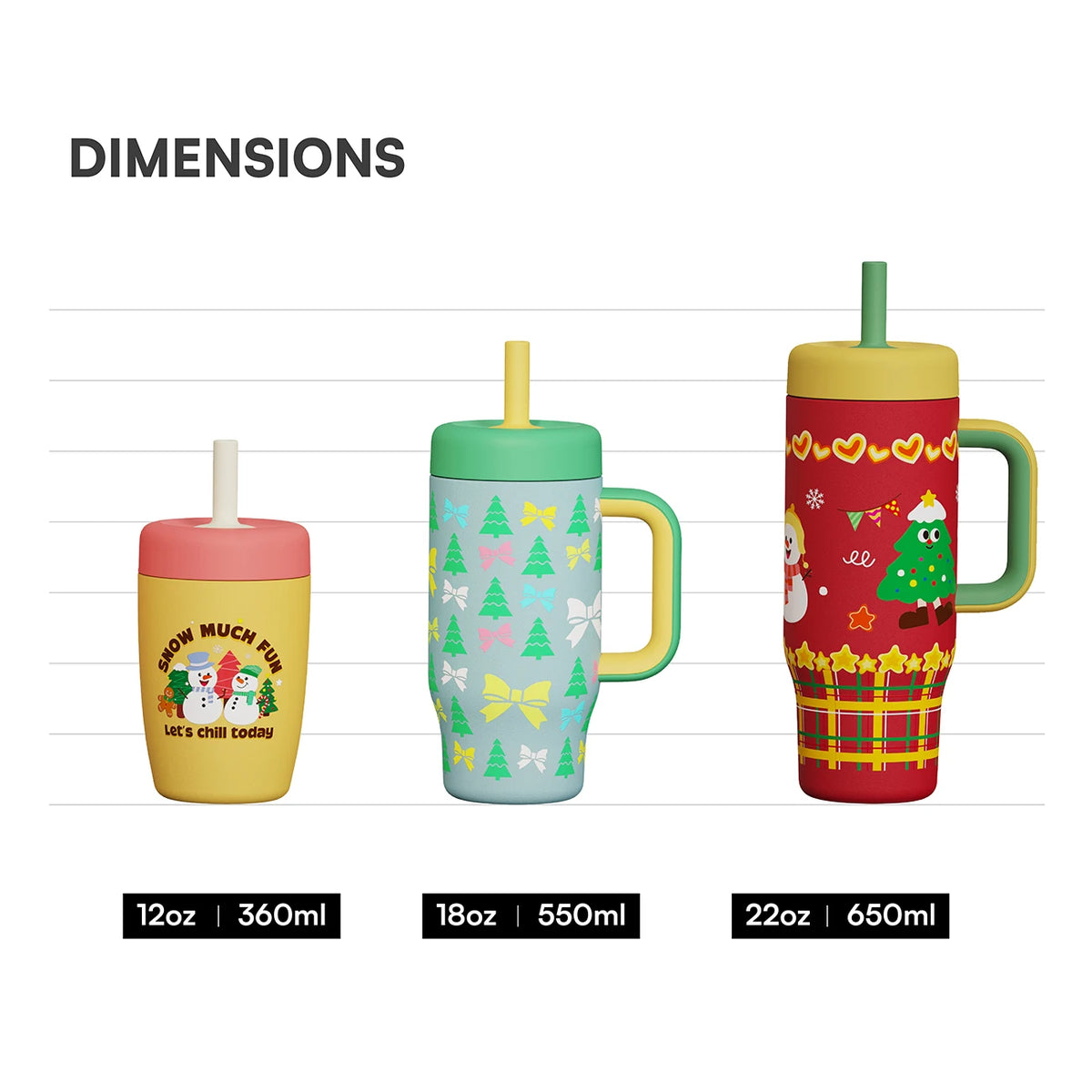 [B2B Sample Order] BPA-Free Stainless Steel Insulated Tumbler with Silicone Sip-Straw (12oz/18oz/22oz) | Free Digital Mockup & OEM Customization