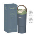 [B2B Sample Order] 22oz Stainless Steel Insulated Tumbler with Handle & 2-in-1 Lid | Free Digital Mockup & Custom Logo