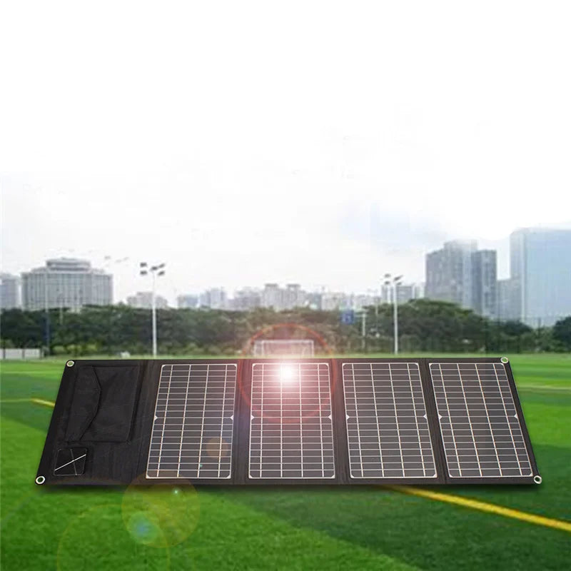 [B2B Sample Order] Portable Foldable Monocrystalline Solar Panel Charger (10W-100W) Dual USB | Custom Logo & Free Mockup