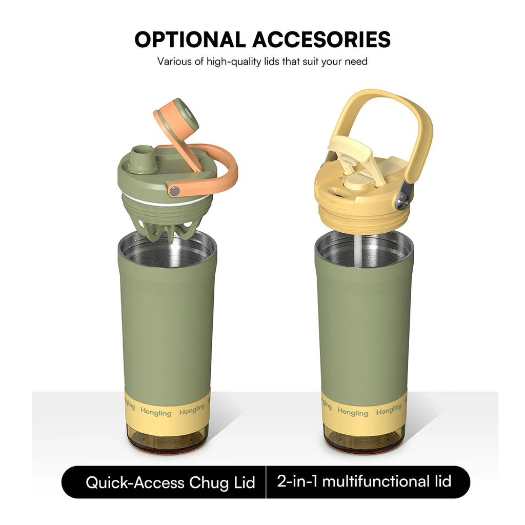 [B2B Sample Order] 24oz Stainless Steel Vacuum Insulated Protein Shaker Bottle | Custom Logo & Free Mockup