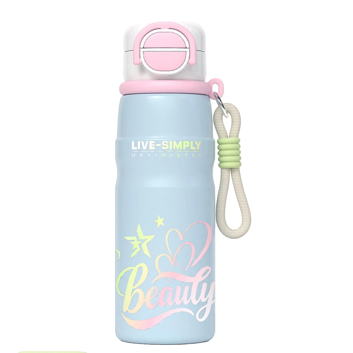 [B2B Sample Order] 316 Stainless Steel Insulated Sports Bottle with Straw (480ml/600ml) | Custom Logo & Free Mockup