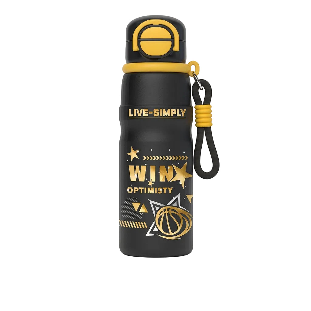 [B2B Sample Order] 316 Stainless Steel Insulated Sports Bottle with Straw (480ml/600ml) | Custom Logo & Free Mockup