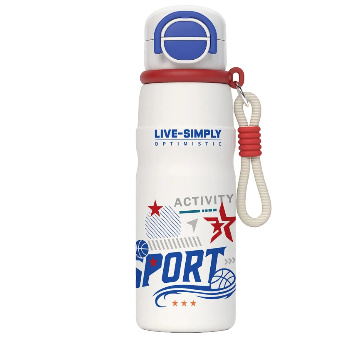 [B2B Sample Order] 316 Stainless Steel Insulated Sports Bottle with Straw (480ml/600ml) | Custom Logo & Free Mockup