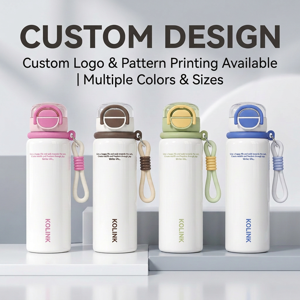 Custom Water Bottle Showcase Poster with KOLINK Logo