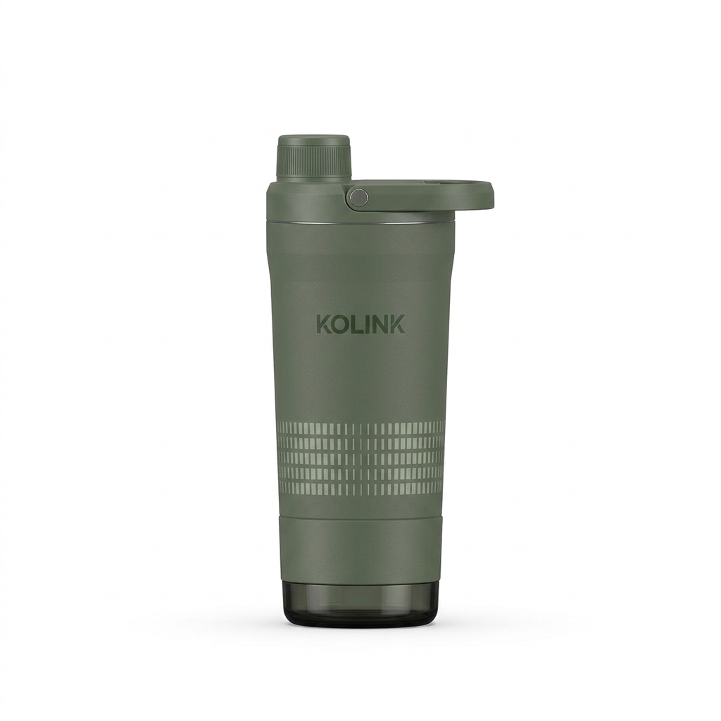 KOLINK Olive Green Shaker Bottle